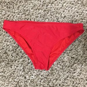 Red bikini bottoms